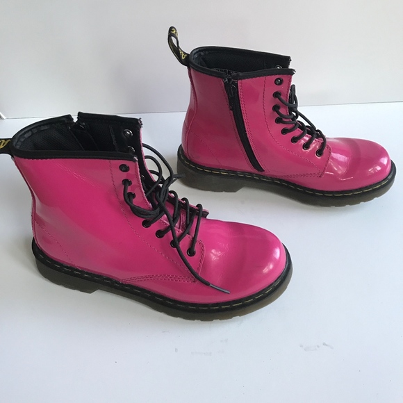 Dr. Martens Shoes - Dr. Martens Doc Doctor Delaney Pink Combat Boots 5